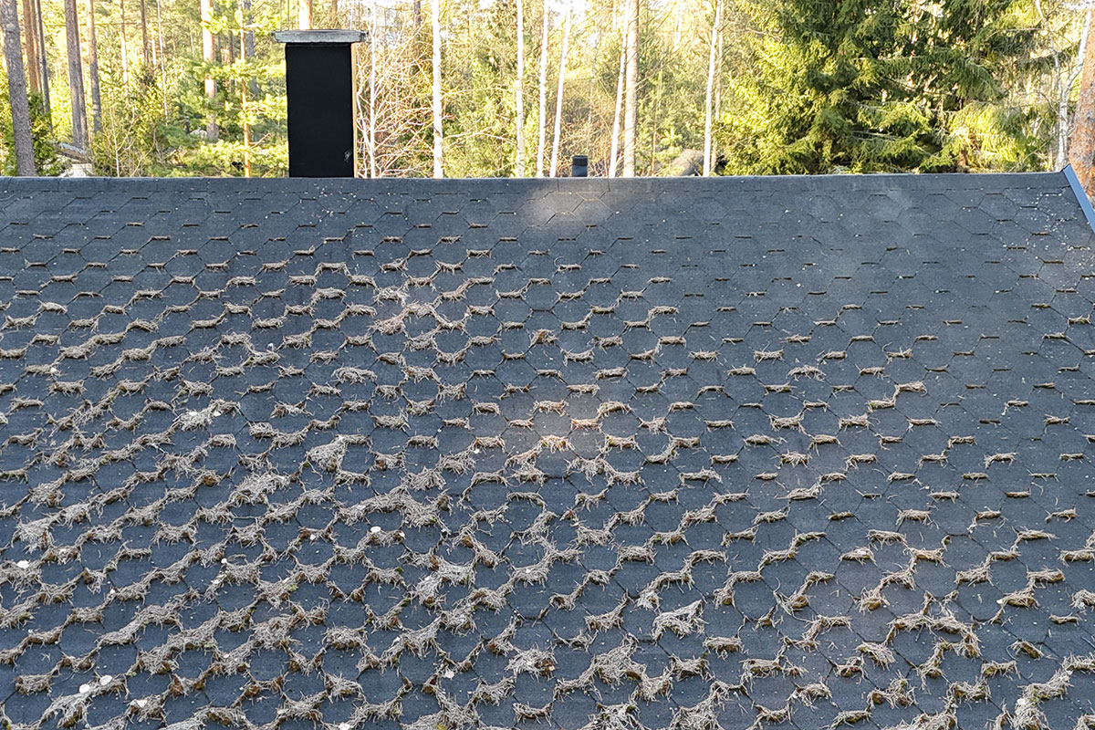 Omakotitalon, kesämökin huopakaton korjaus Tuulos 