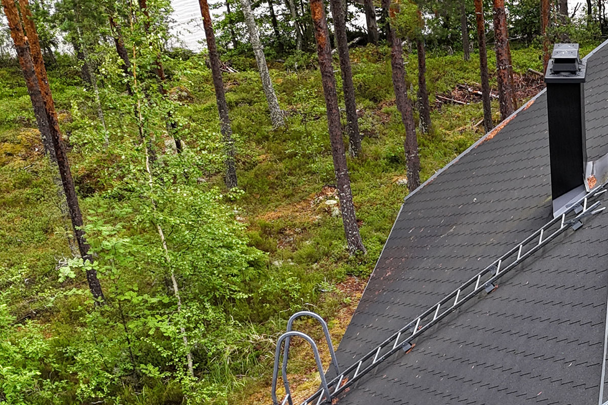 Huopakaton korjaus saaressa Hyrynsalmi 