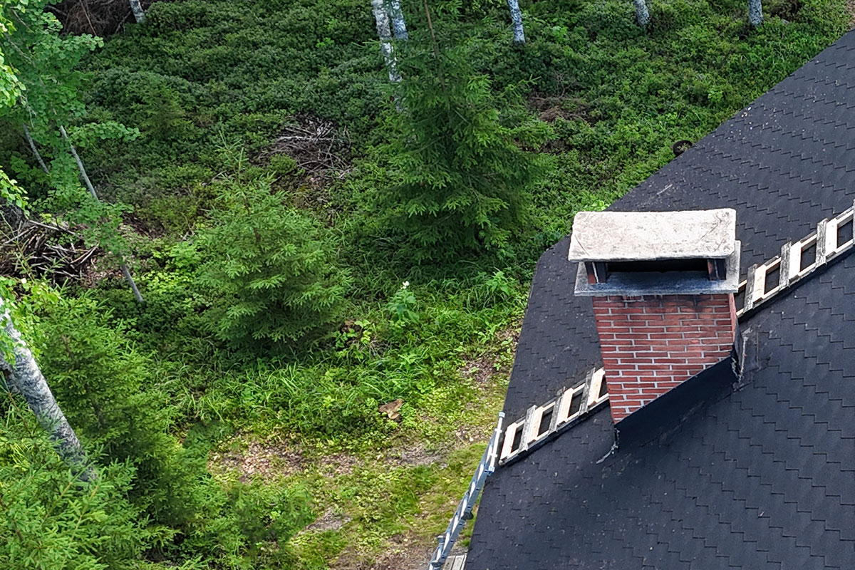 Huopakaton korjaus saaressa Varpaisjärvi 