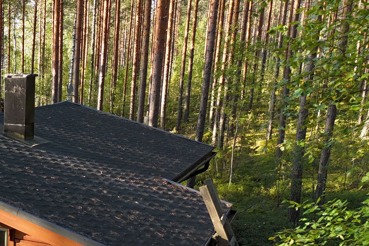 Huopakaton korjaus saaressa Mänttä 