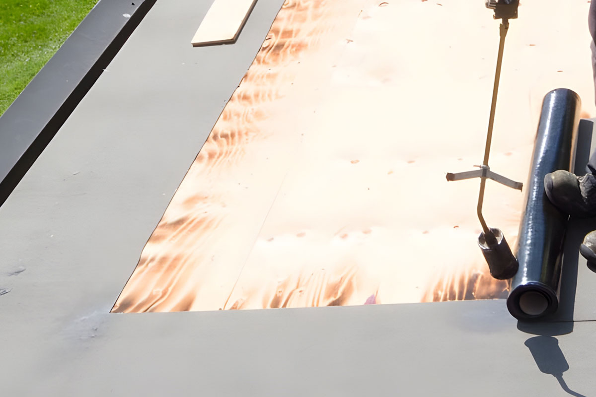 Bitumikattoremontti saaressa Vuohijärvi 