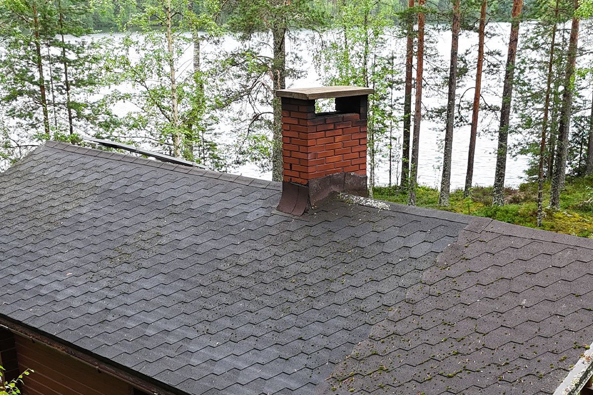 Huopakaton korjaus saaressa Laihia